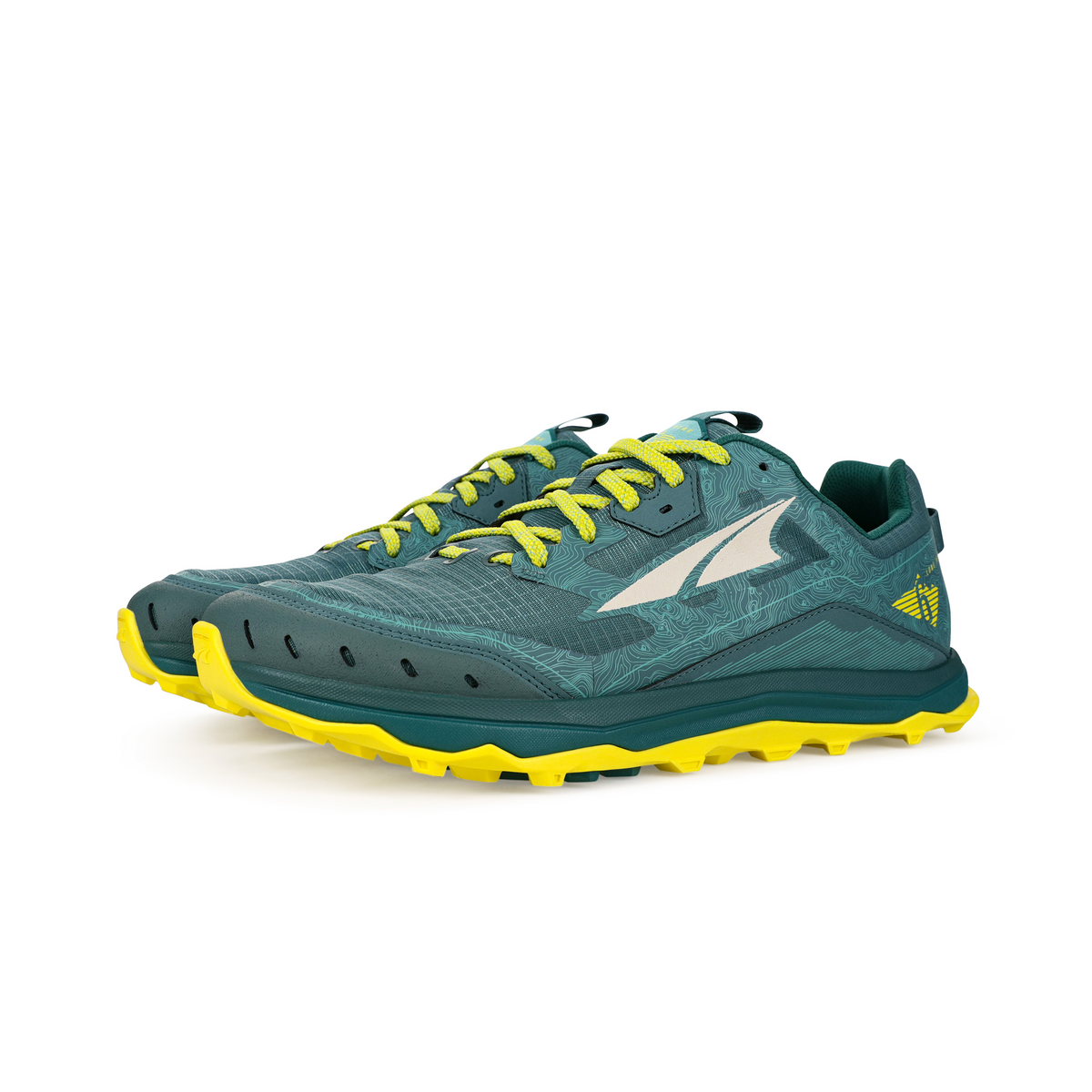 Altra Lone Peak 6 Trail Running Shoes Mens 10.5 Teal Yellow AL0A547L305 Men main image 4