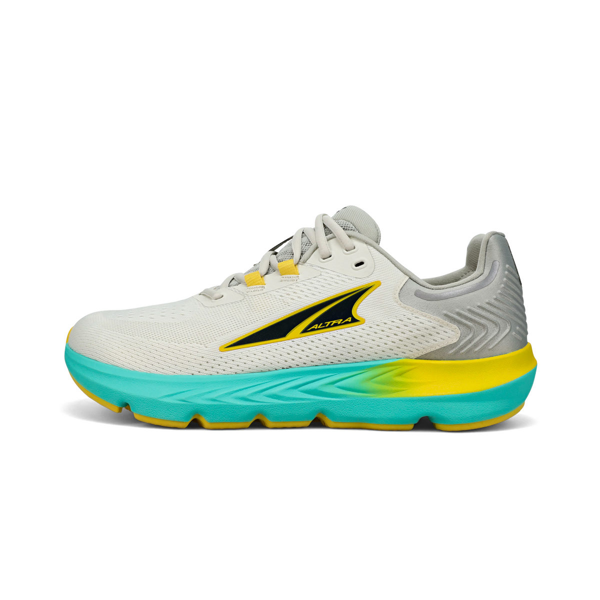 Altra Provision 7 Mens 8.5 Grey Yellow Teal Running Shoes AL0A7R6Z270 Altra Provision 7 Mens Size 9 Gray/Yellow Road Trail Running  main image 2