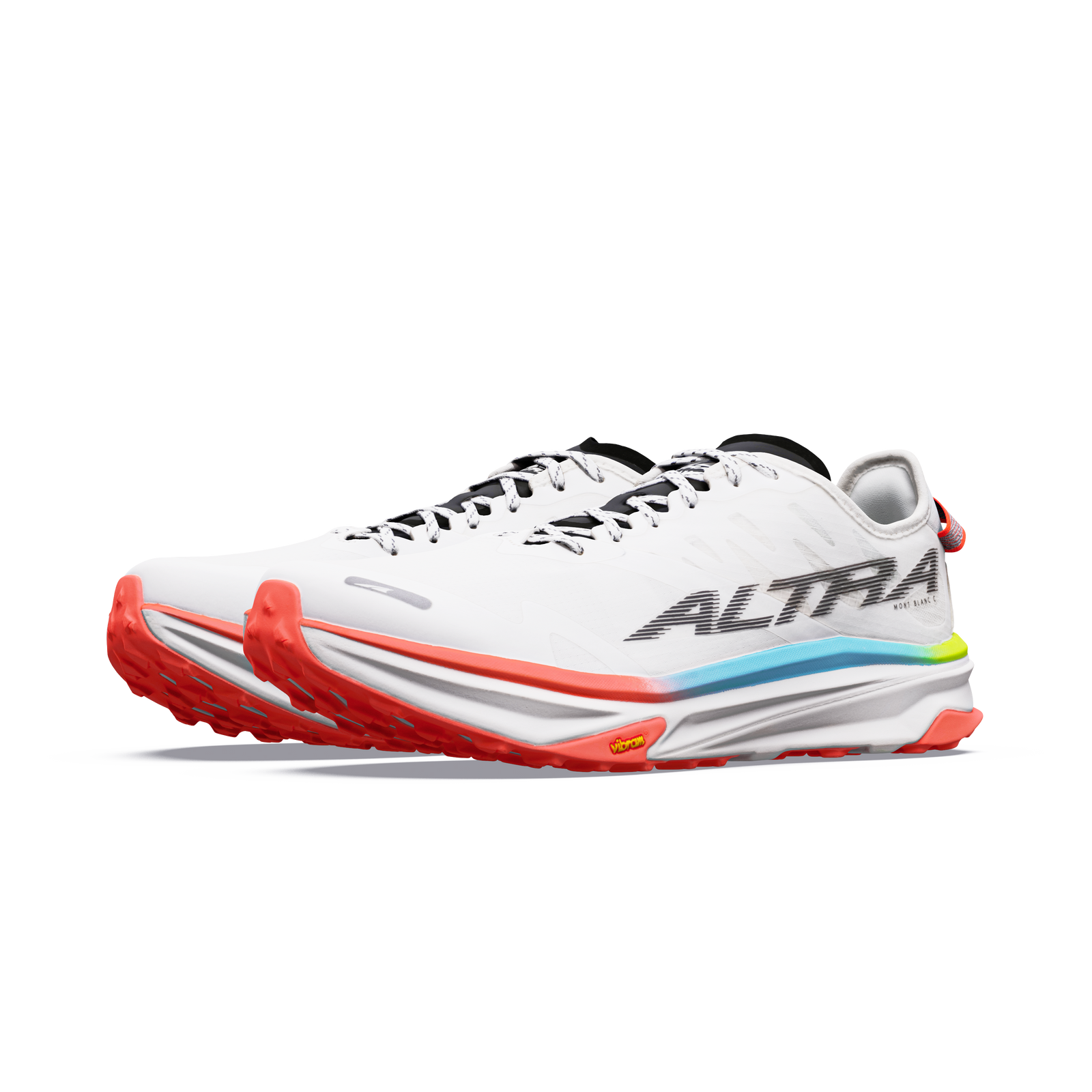 Men's Mont Blanc Carbon White/Black/Fiery Coral - ver - 5