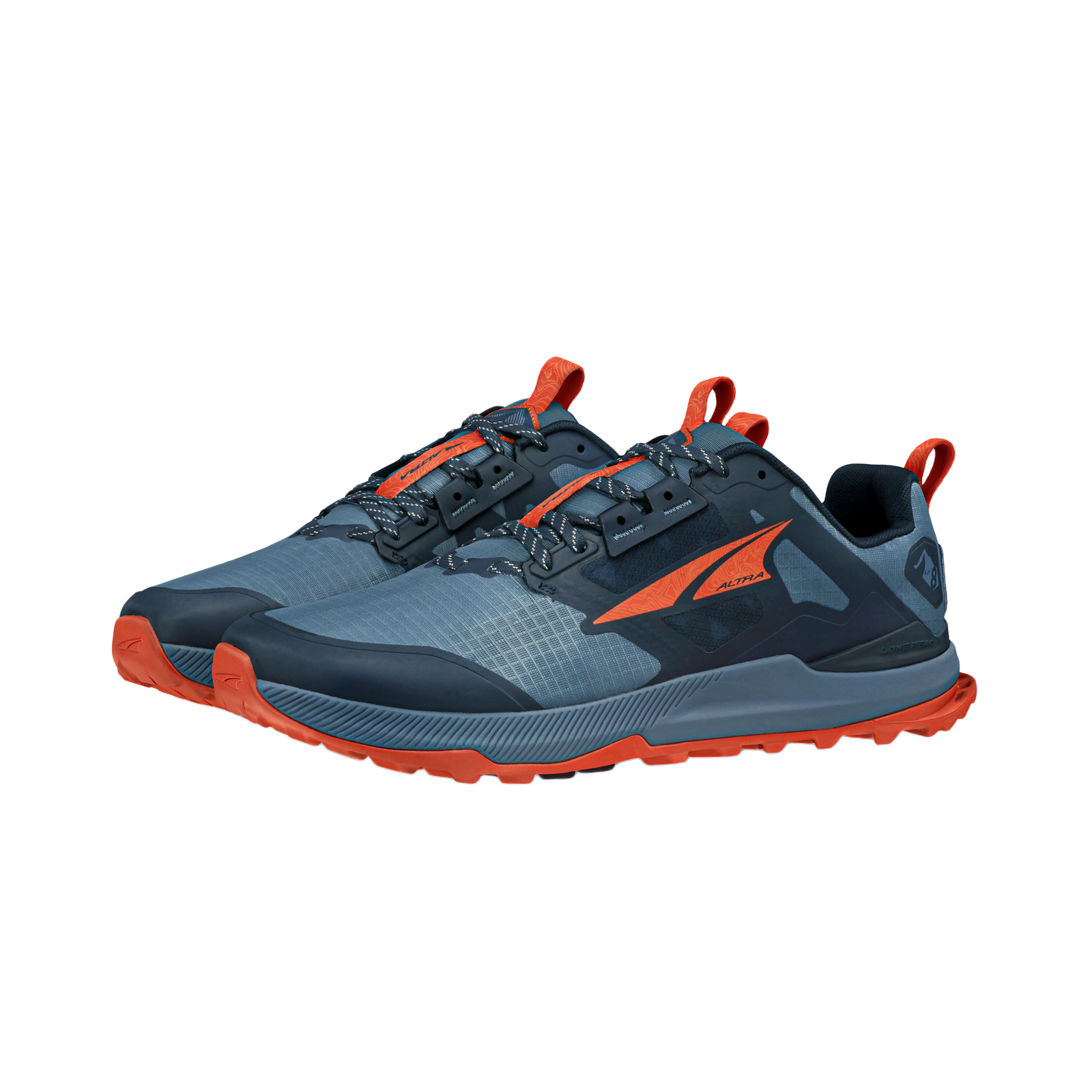 Men's Lone Peak 8 Blue/Orange - ver - 5