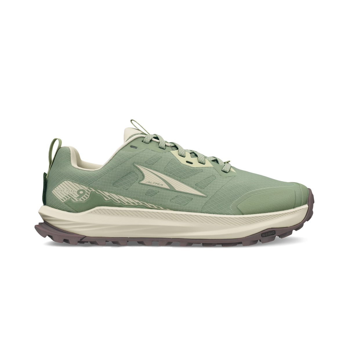 Women's Lone Peak 9 Green Milieu/Sea Pine/Bone White - 1