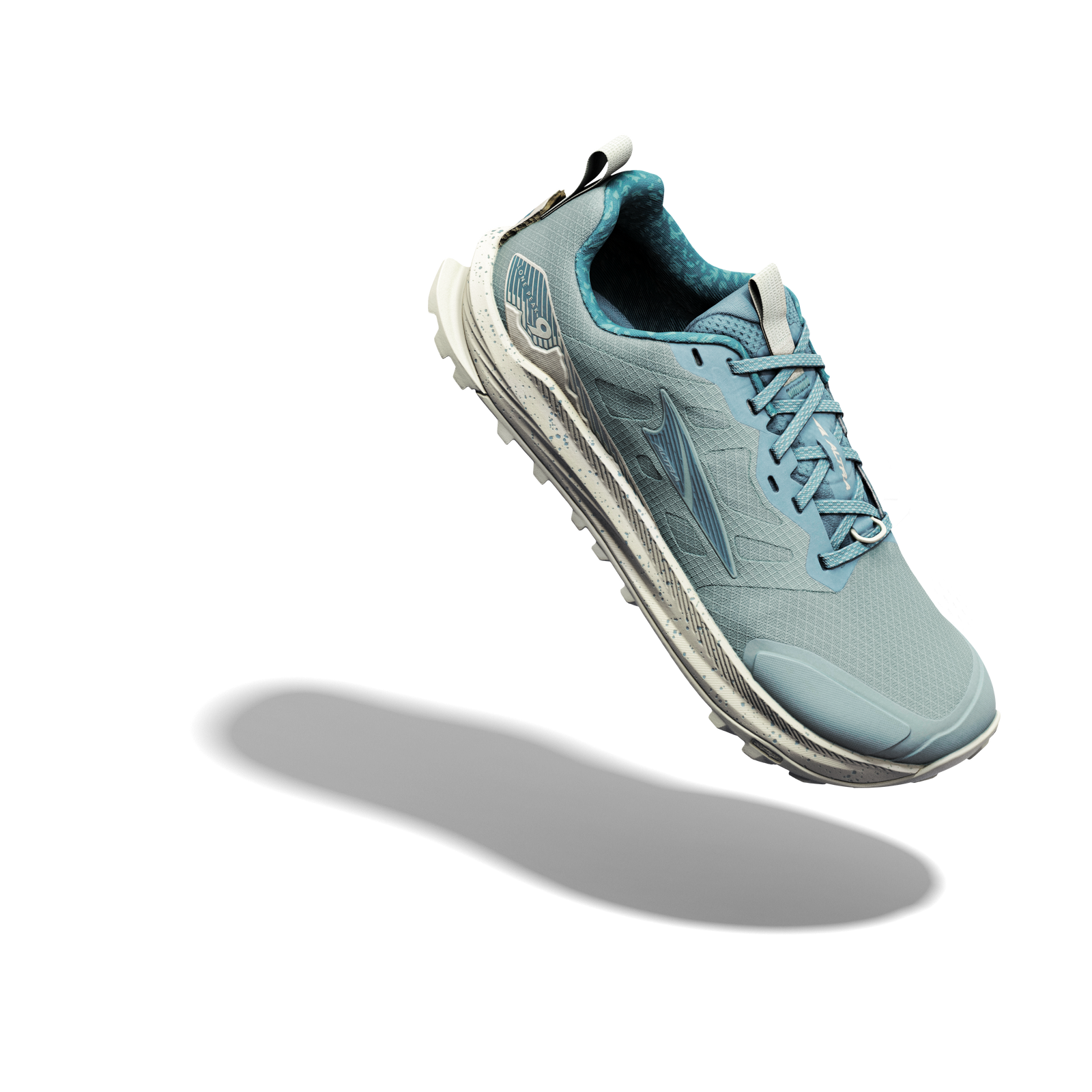 Women's Lone Peak 9 Green Milieu/Sea Pine/Bone White - ver - 6