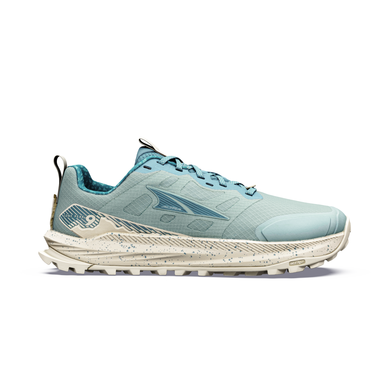 Women's Lone Peak 9 Green Milieu/Sea Pine/Bone White - ver - 1