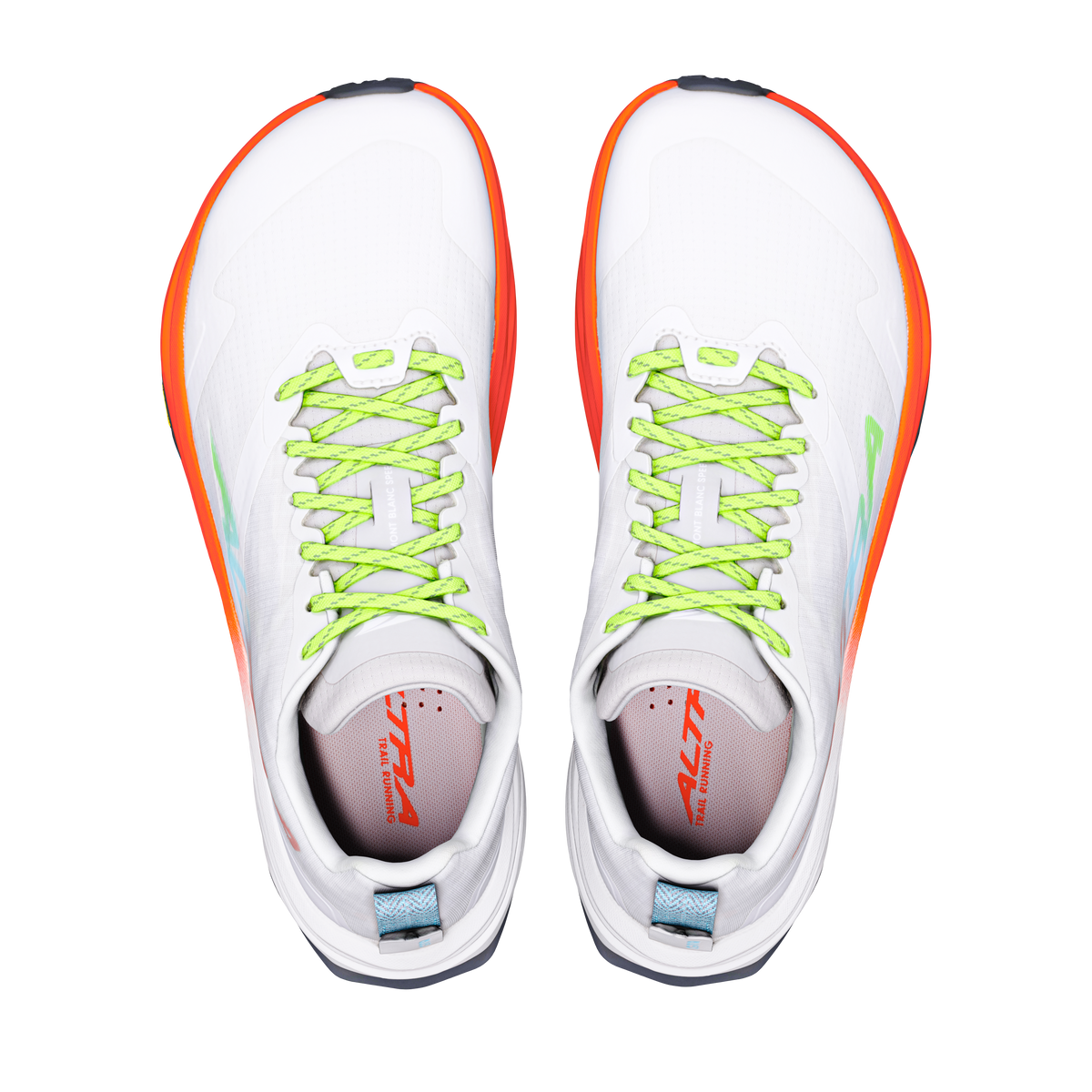 Women's Mont Blanc Speed White/Fiery Coral/Blue - 2