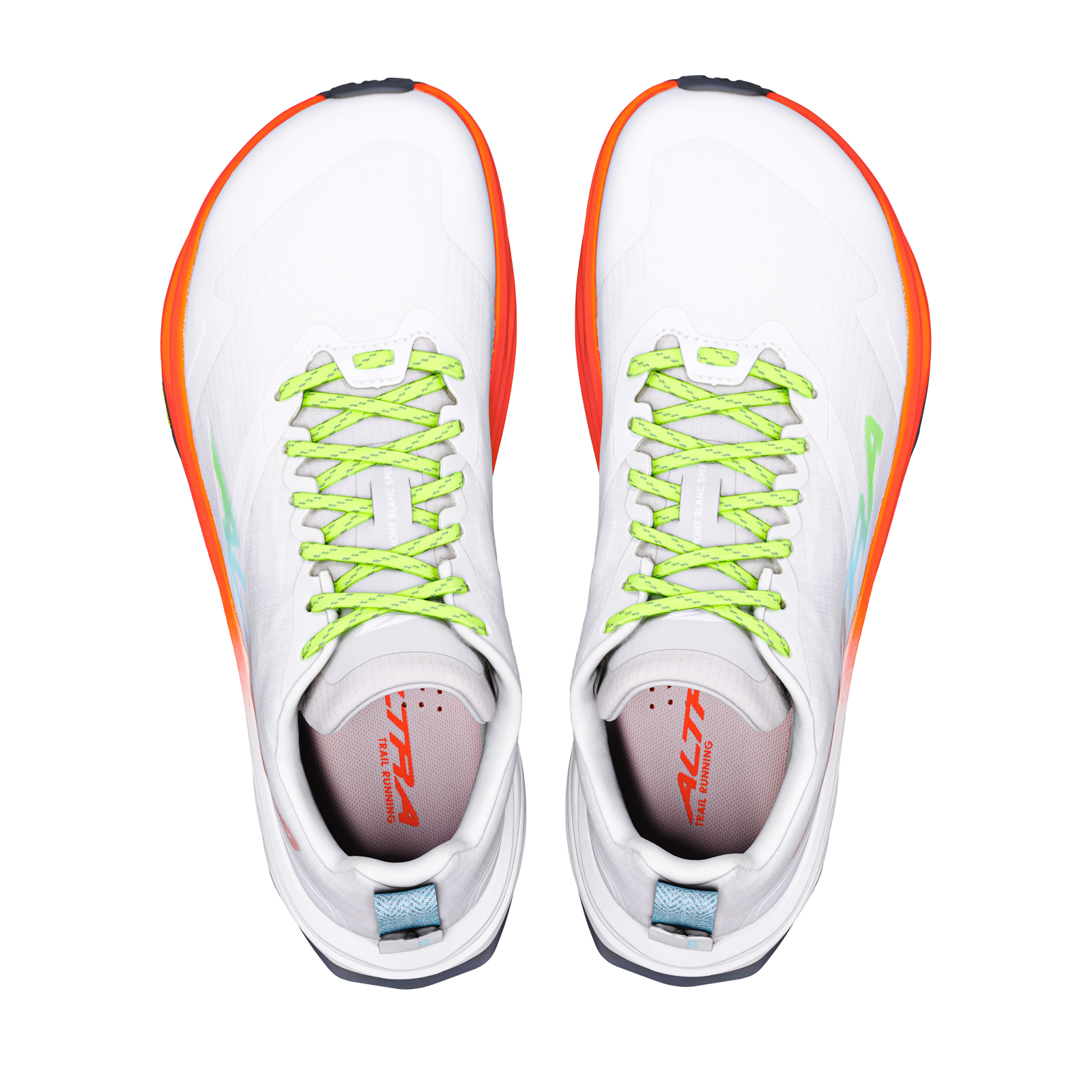 Women's Mont Blanc Speed White/Fiery Coral/Blue - ver - 2
