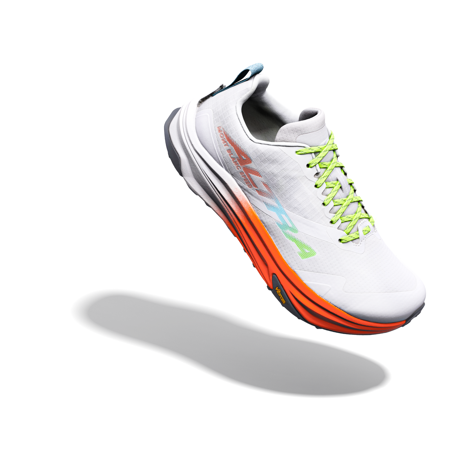 Women's Mont Blanc Speed White/Fiery Coral/Blue - ver - 6