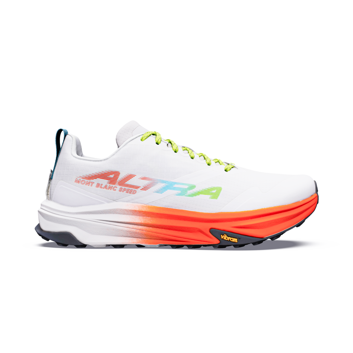 Women's Mont Blanc Speed White/Fiery Coral/Blue - 1