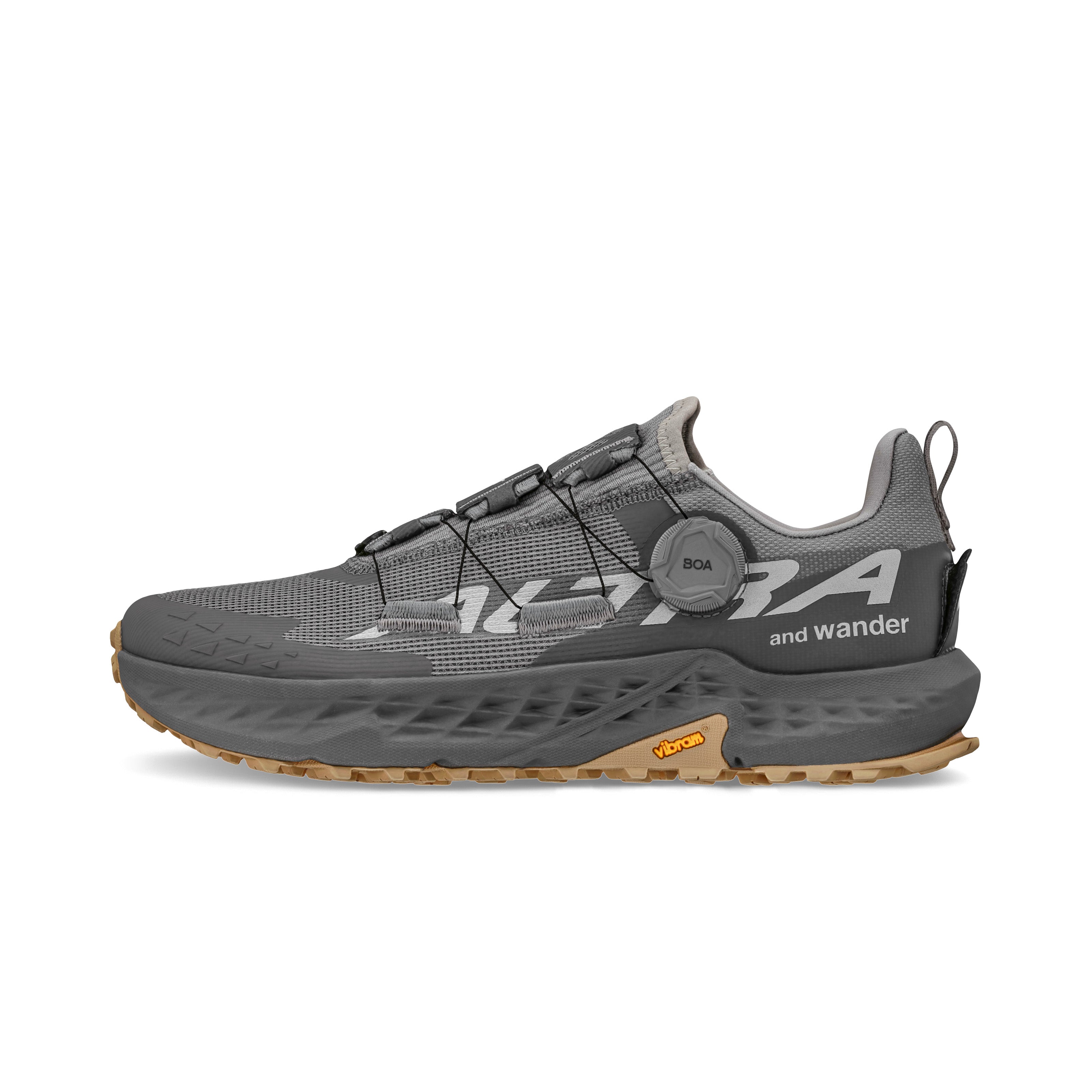 靴 and wander ALTRA M TIMP 5 BOA AW 25cm Men's Timp 5 BOA and wander Trail Shoe - Titanium Gray | Altra