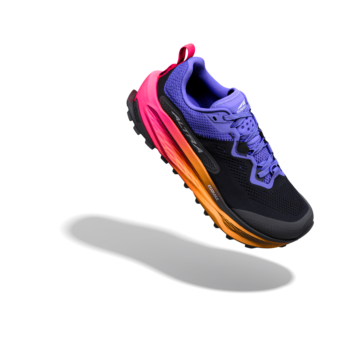 Olympus 7 Women's Trail Running Shoe - Black/White/Purple | Altra
