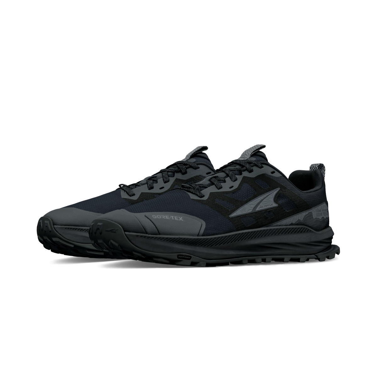 Lone Peak 9 GTX Men's Trail Running Shoe - Steel Gray/Black/Blue
