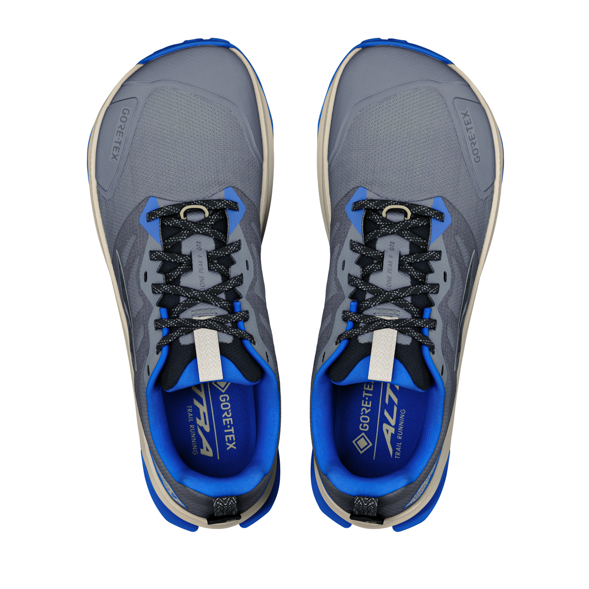 Men's Lone Peak 9 GTX Steel Gray/Black/Blue - 2