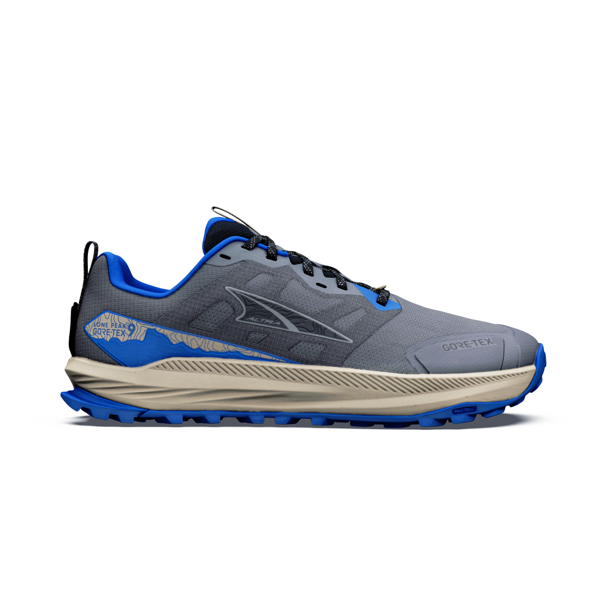 Men's Lone Peak 9 GTX Steel Gray/Black/Blue - 1