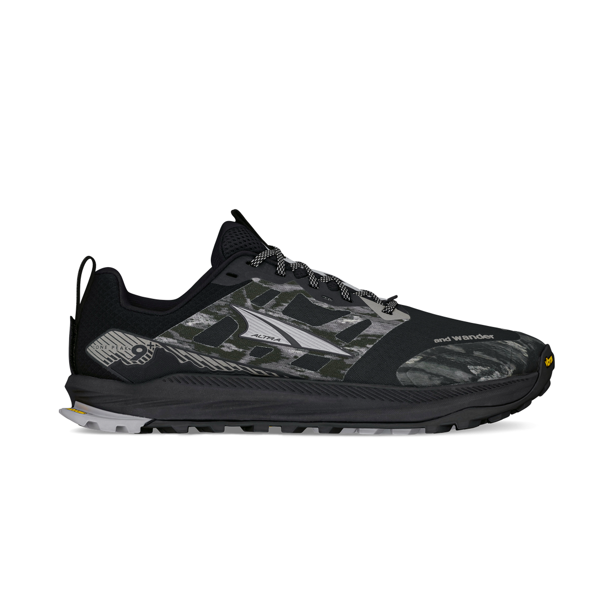 Altra x and wander Lone Peak 9+ Men's Trail Running Shoe - Black