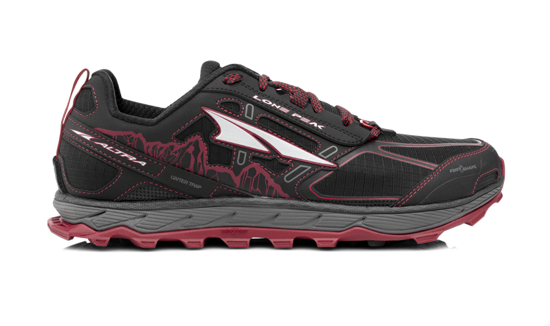 MEN'S LONE PEAK 4 Trail Running Shoe - Black/Red | Altra Running US