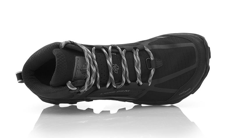 MEN'S LONE PEAK 4 MID MESH Trail Running Shoe - Black | Altra