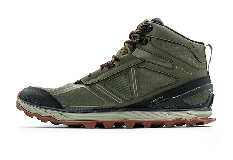 MEN'S LONE PEAK 4 MID MESH Trail Running Shoe - Black | Altra