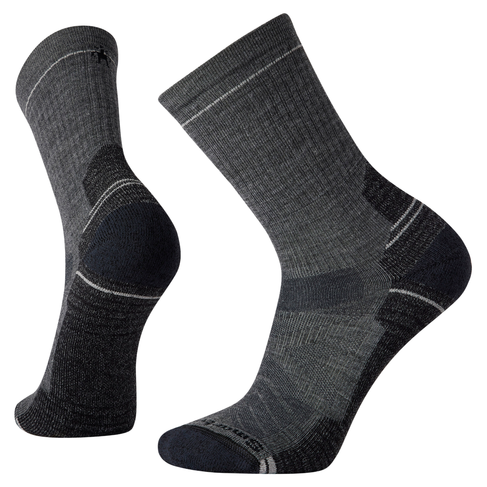 Hike Light Cushion Crew Socks Medium Gray - ver - 1