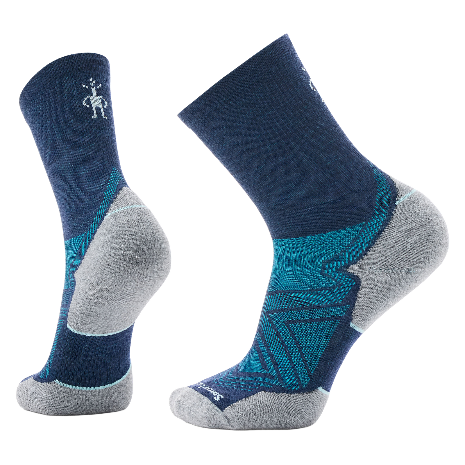 Run Mid Crew Socks Deep Navy - ver - 1