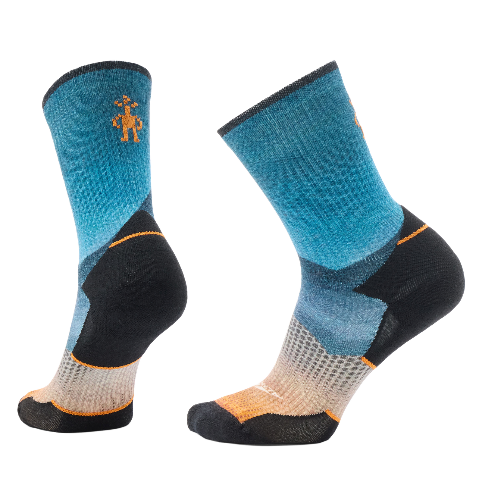 Women's Run Cold Weather Altra Print Crew Socks Twilight Blue - ver - 1