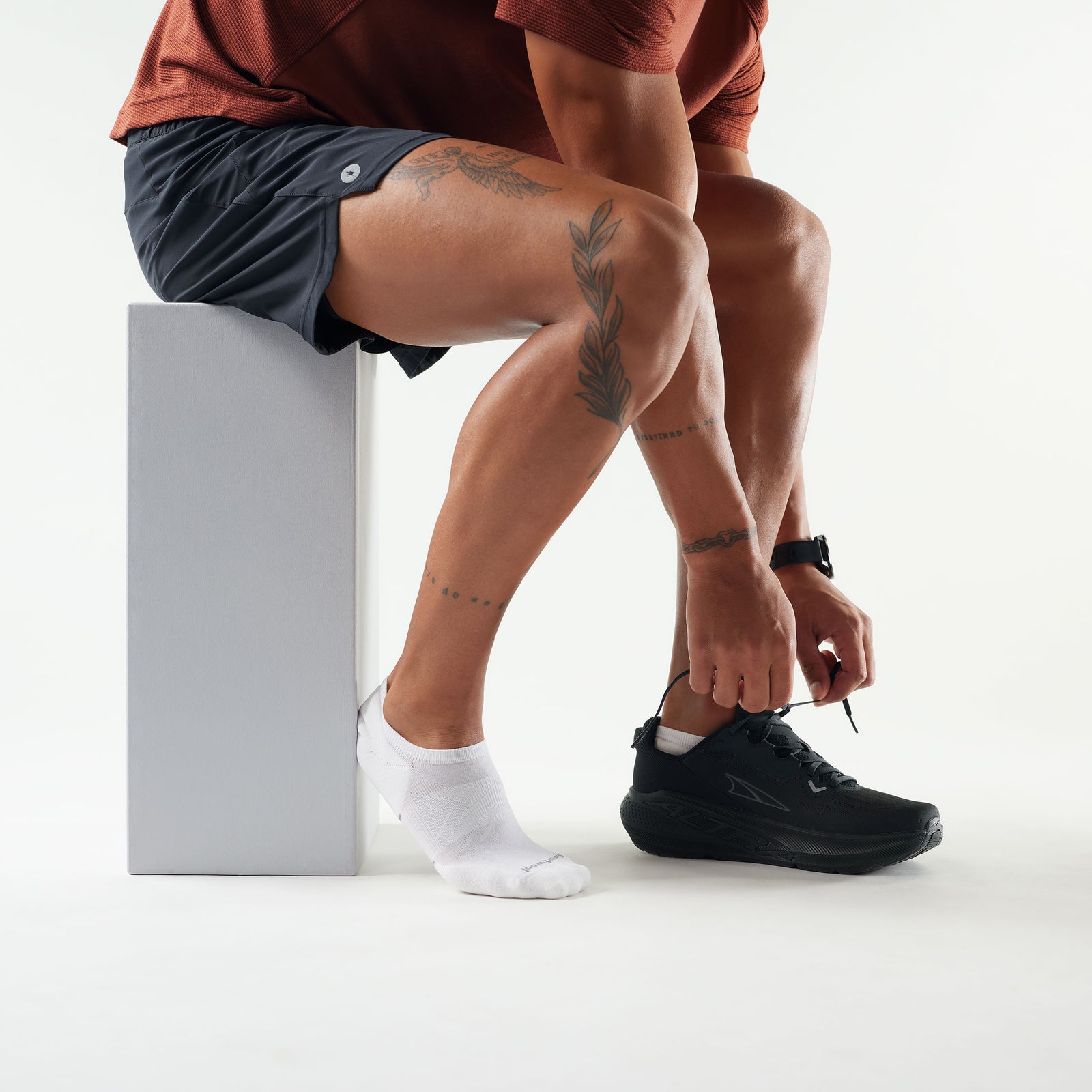 Run No Show Socks White - ver - 2